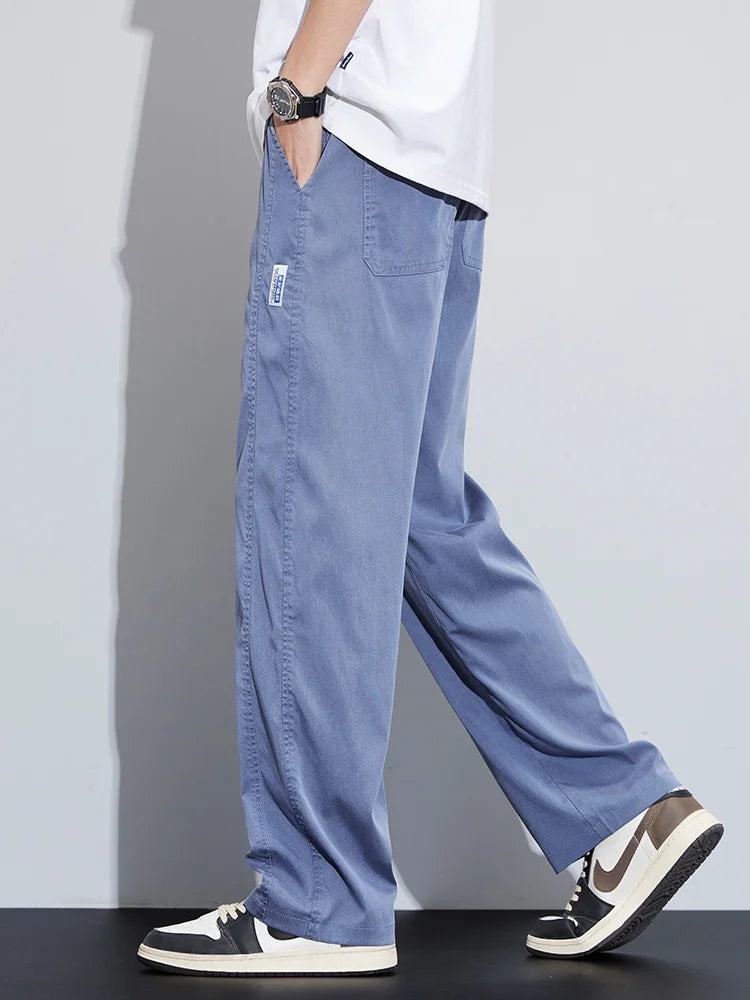 High Quality Summer Ultrathin Soft Lyocell Fabric Men's Casual Pants