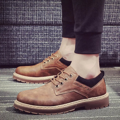 Fashion Retro Leather Men's Shoes