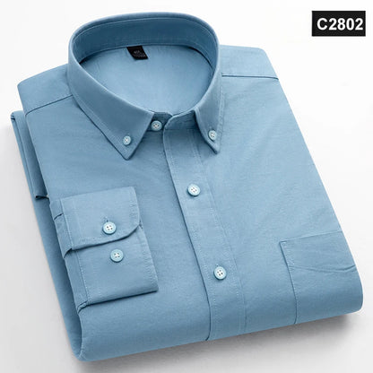 Classic Fit Fashion 100% Cotton Long-Sleeve Shirt for Men