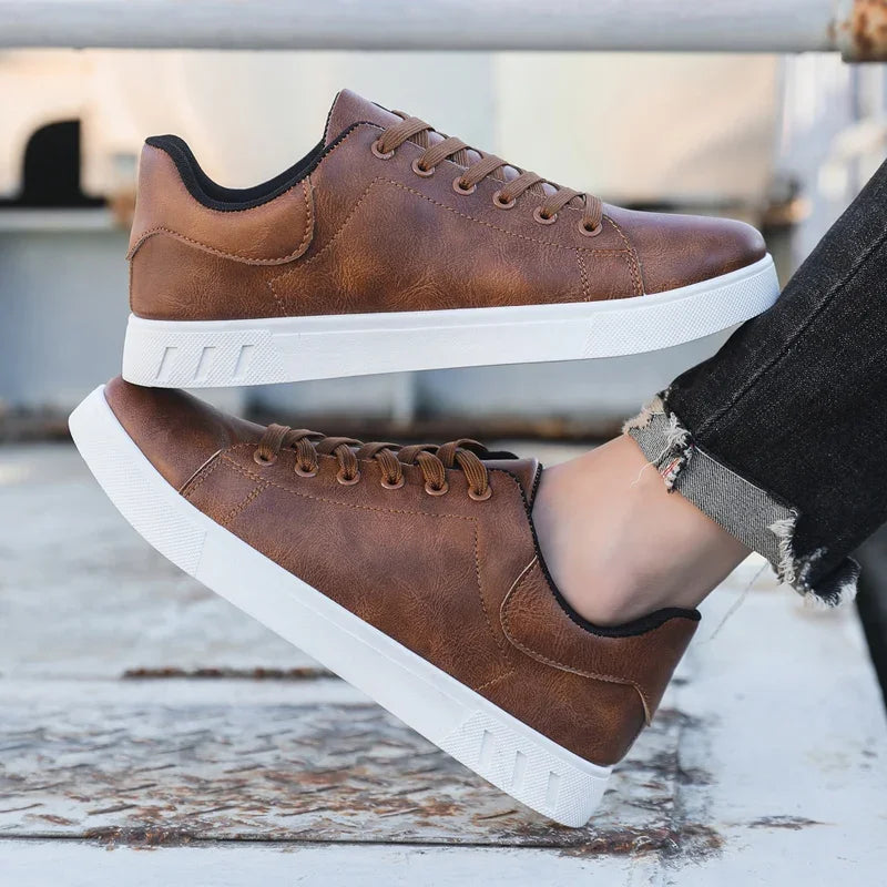 Casual Shoes Loafers British Leather Sneakers