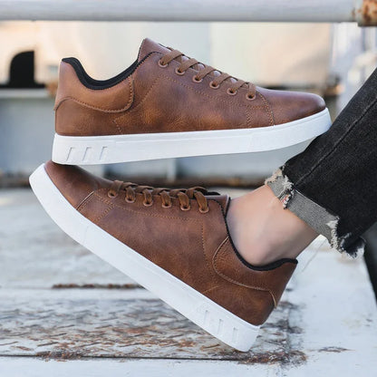 Casual Shoes Loafers British Leather Sneakers