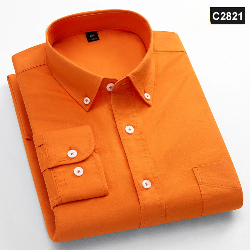 Classic Fit Fashion 100% Cotton Long-Sleeve Shirt for Men