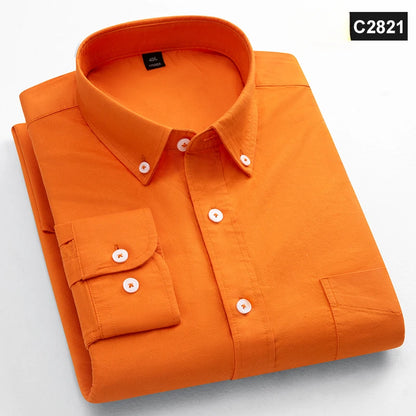 Classic Fit Fashion 100% Cotton Long-Sleeve Shirt for Men