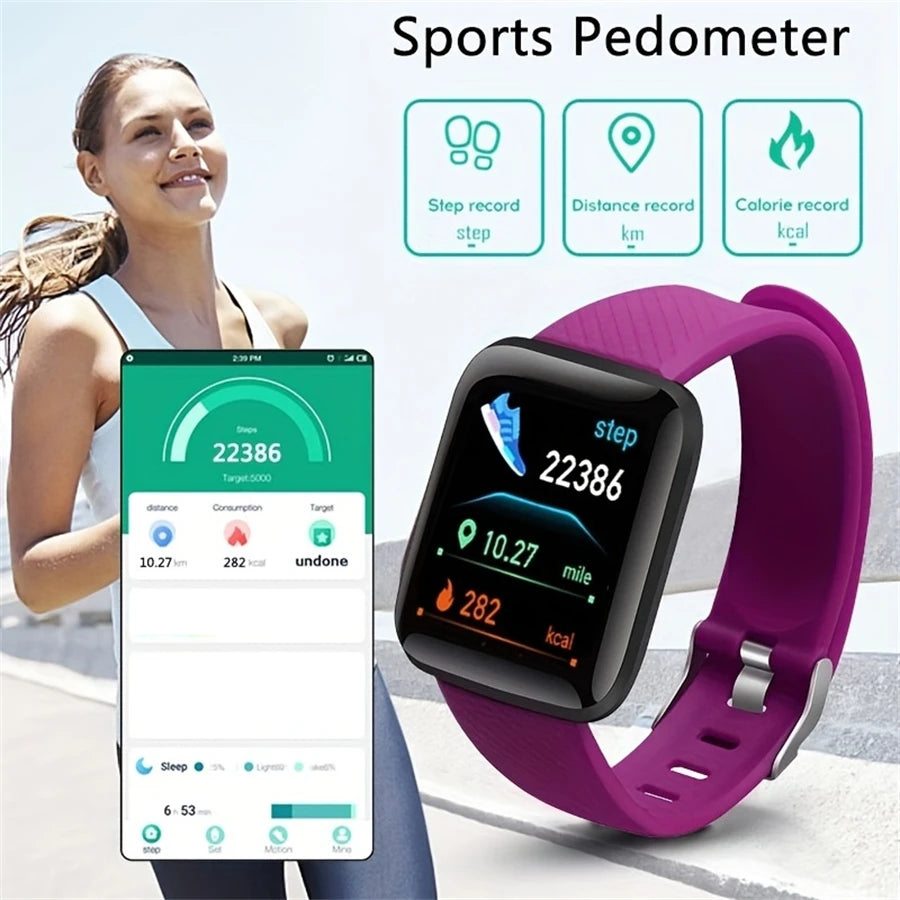 Smartwatch Herren Damen Armbanduhren Smart Watch Nachrichten Fitness Tracker Armband Geburtstagsgeschenk Elektronische Uhr für Android IOS