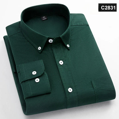 Classic Fit Fashion 100% Cotton Long-Sleeve Shirt for Men