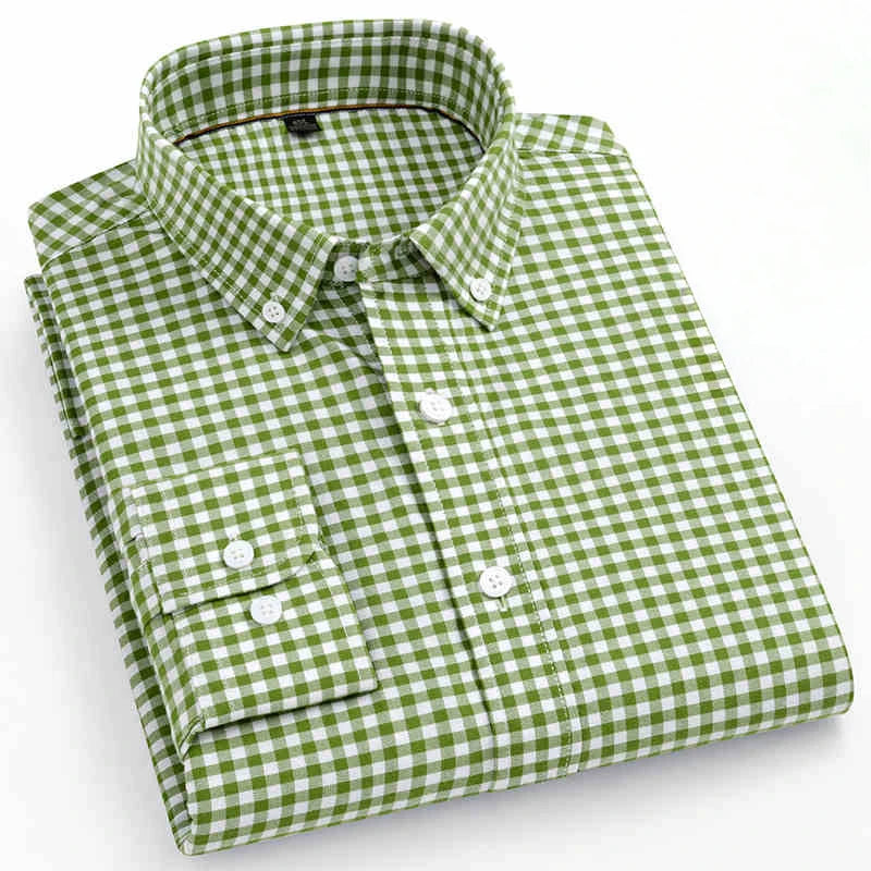 High Quality 100% Cotton Fashion Korena Popular Plaid Shirts for Men