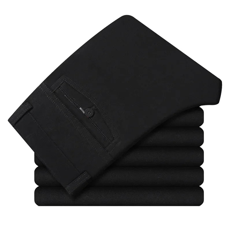 MRMT 2026 Brand New Men's Trousers Cotton Slacks Loose Pants for Male Straight High Waist Long Trouser