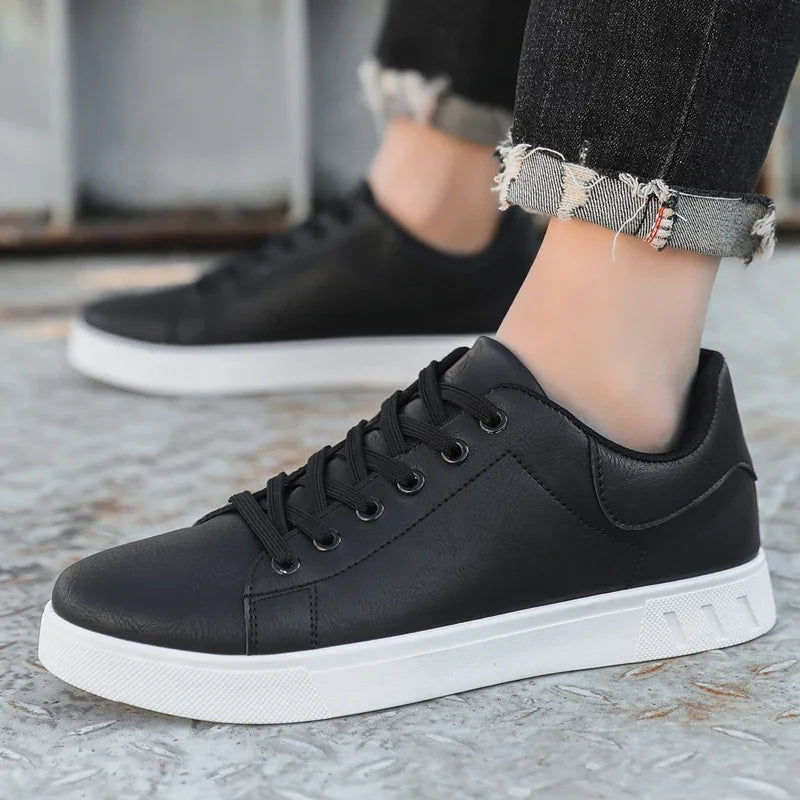 Freizeitschuhe Slipper Britische Leder-Sneaker