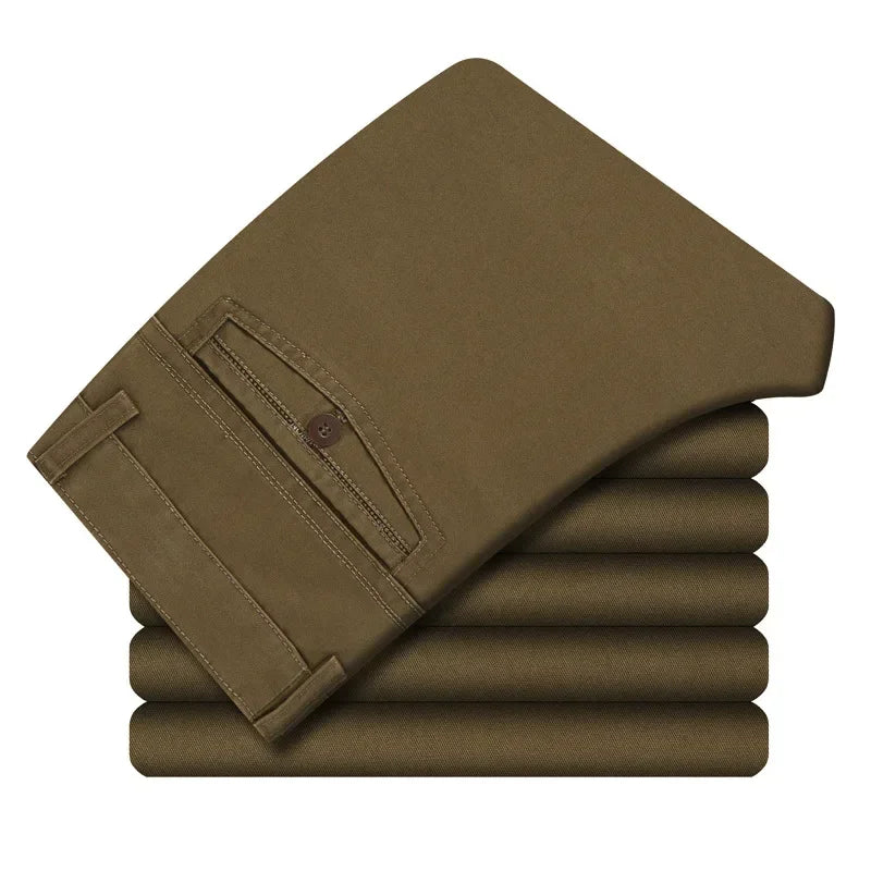 MRMT 2026 Brand New Men's Trousers Cotton Slacks Loose Pants for Male Straight High Waist Long Trouser