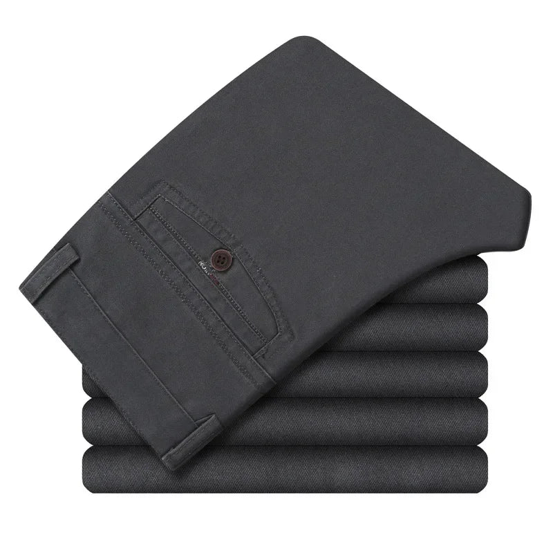 MRMT 2026 Brand New Men's Trousers Cotton Slacks Loose Pants for Male Straight High Waist Long Trouser