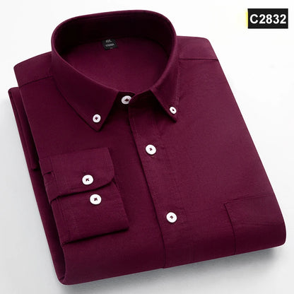 Classic Fit Fashion 100% Cotton Long-Sleeve Shirt for Men