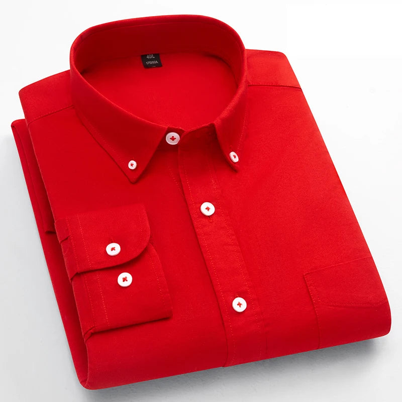 Classic Fit Fashion 100% Cotton Long-Sleeve Shirt for Men