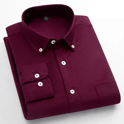 Classic Fit Fashion 100% Cotton Long-Sleeve Shirt for Men