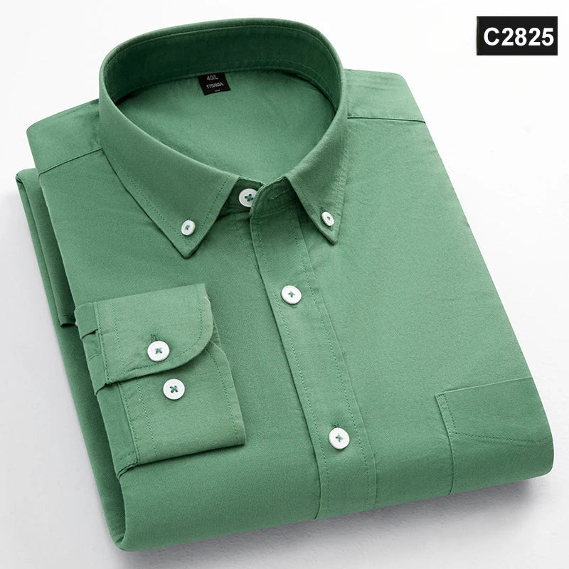 Classic Fit Fashion 100% Cotton Long-Sleeve Shirt for Men