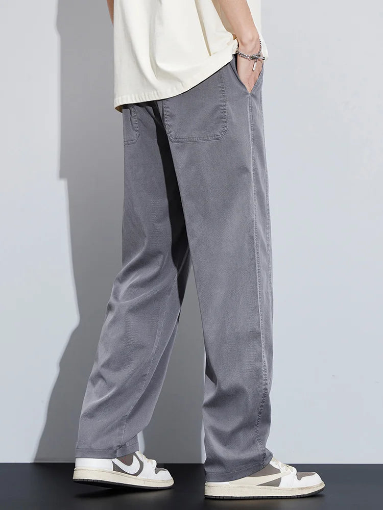 High Quality Summer Ultrathin Soft Lyocell Fabric Men's Casual Pants