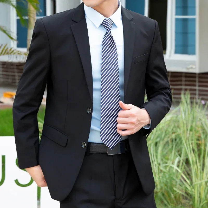 8XL Suit (Blazer+pants) Fashion Business Gentleman Italian Style
