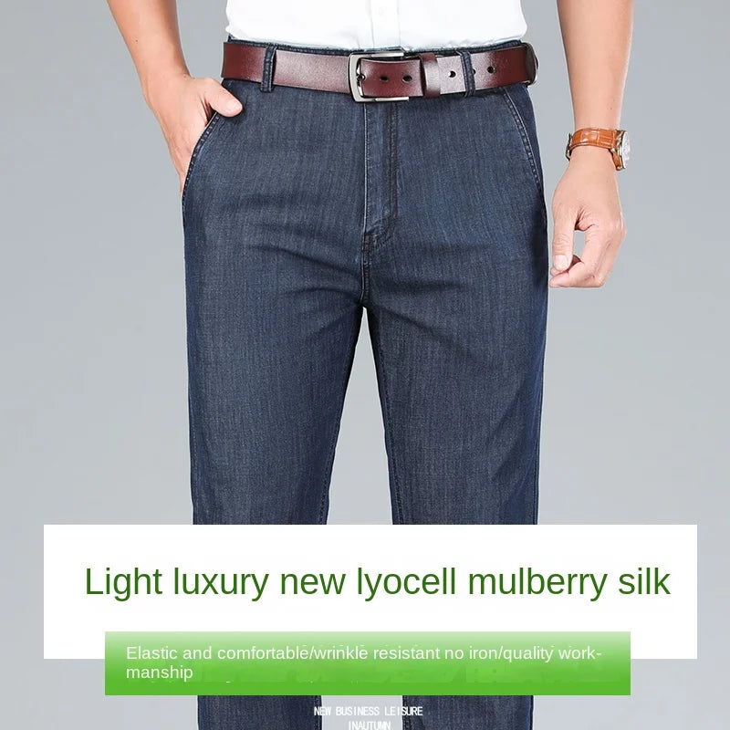 2026 Brand High Lyocell Herren Passform Straight