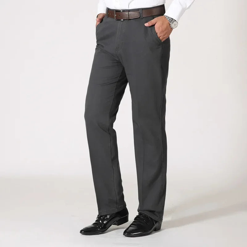 MRMT 2026 Brand New Men's Trousers Cotton Slacks Loose Pants for Male Straight High Waist Long Trouser