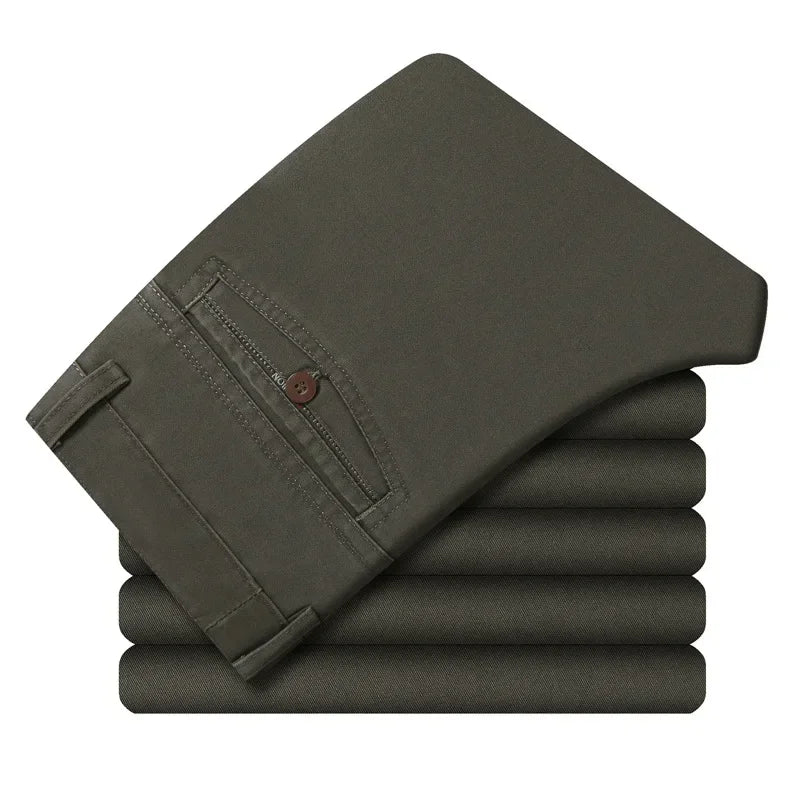 MRMT 2026 Brand New Men's Trousers Cotton Slacks Loose Pants for Male Straight High Waist Long Trouser