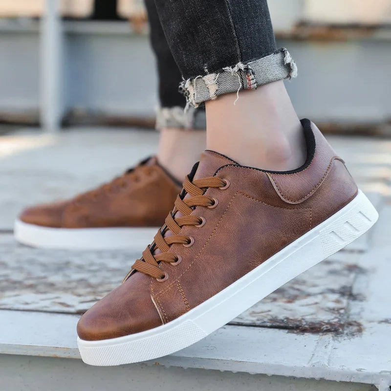 Casual Shoes Loafers British Leather Sneakers