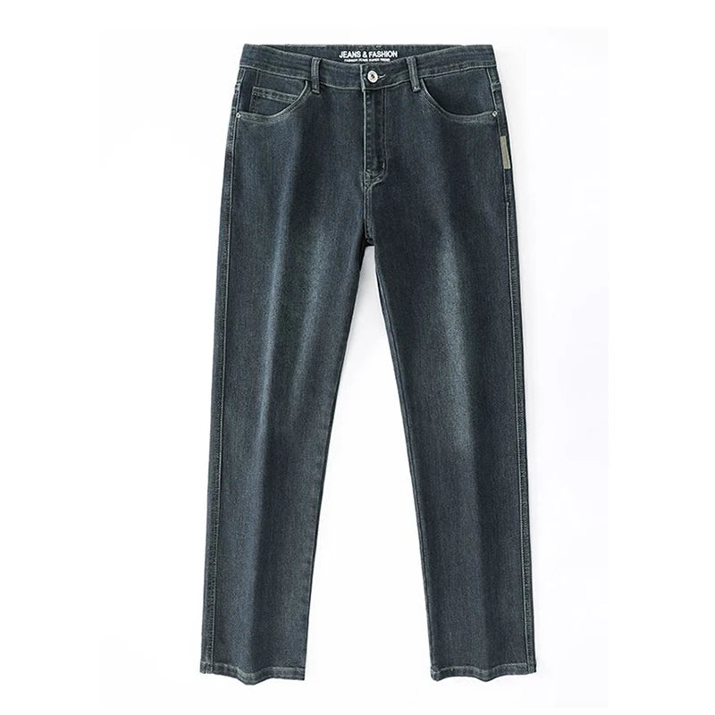 Spring and Autumn Men's Baggy Jeans Casual Straight
