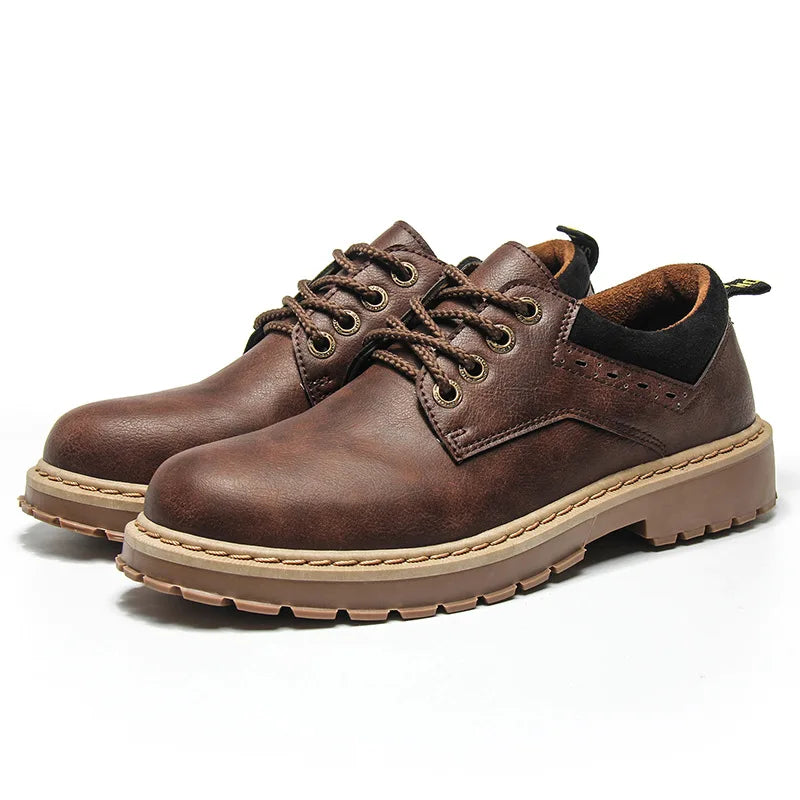 Fashion Retro Leather Men's Shoes