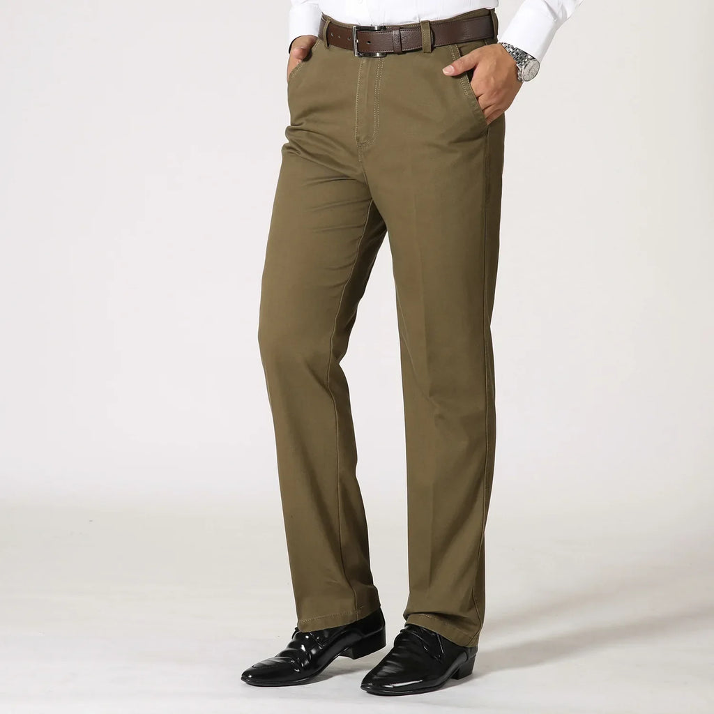 MRMT 2026 Brand New Men's Trousers Cotton Slacks Loose Pants for Male Straight High Waist Long Trouser