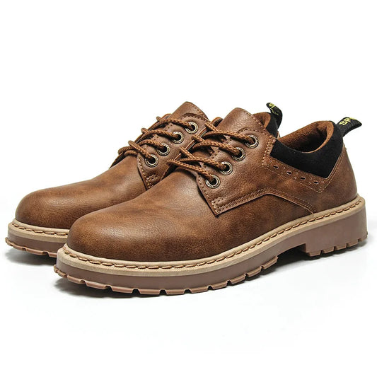 Fashion Retro Leather Men's Shoes