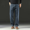 Frühlings- und Herbst-Baggy-Jeans für Herren, lässig, gerade geschnitten