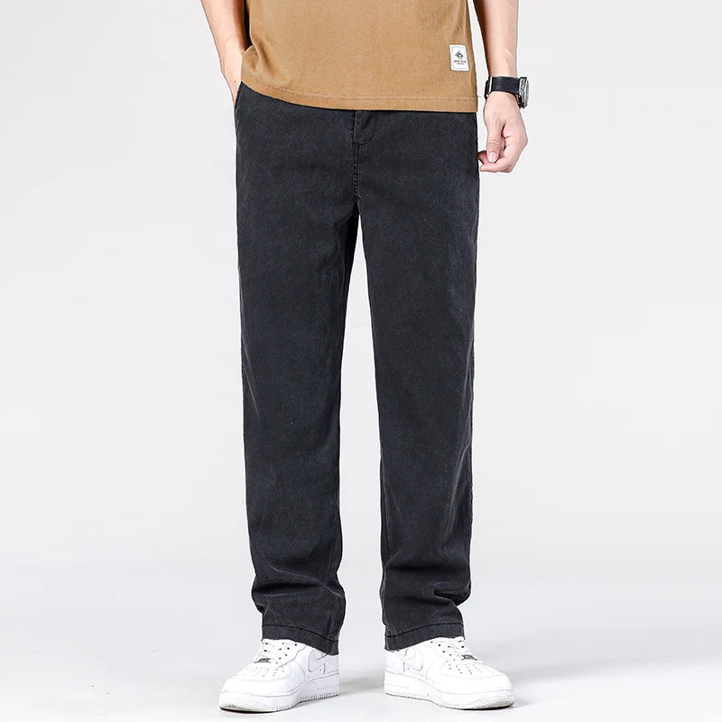 Summer Ultrathin High Quality Soft Lyocell Fabric Men's Jeans