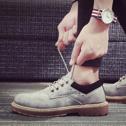 Fashion Retro Leather Men's Shoes