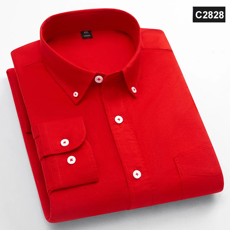 Classic Fit Fashion 100% Cotton Long-Sleeve Shirt for Men