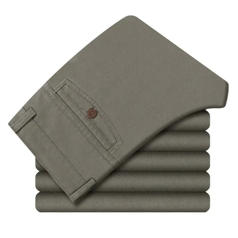 MRMT 2026 Brand New Men's Trousers Cotton Slacks Loose Pants for Male Straight High Waist Long Trouser