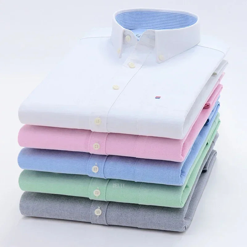 Men's 100% Cotton Smart Casual Shirt Long Sleeve