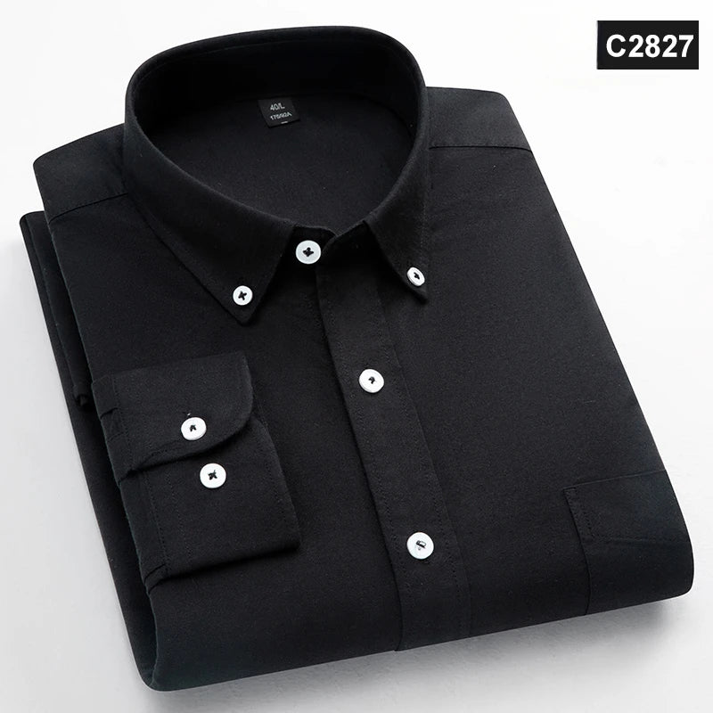 Classic Fit Fashion 100% Cotton Long-Sleeve Shirt for Men