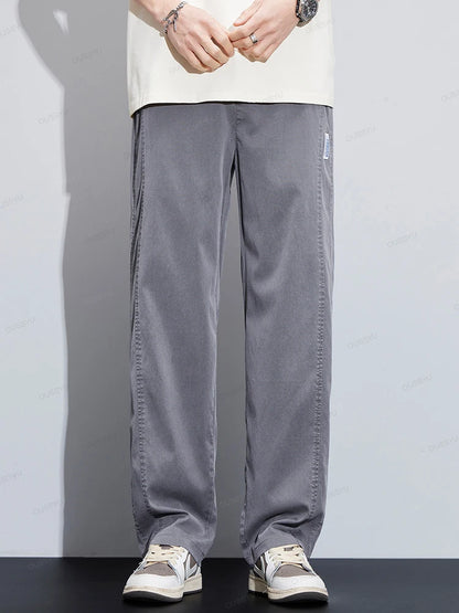 High Quality Summer Ultrathin Soft Lyocell Fabric Men's Casual Pants
