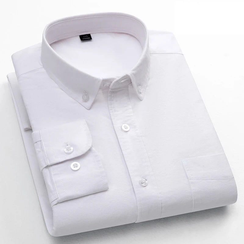 Classic Fit Fashion 100% Cotton Long-Sleeve Shirt for Men